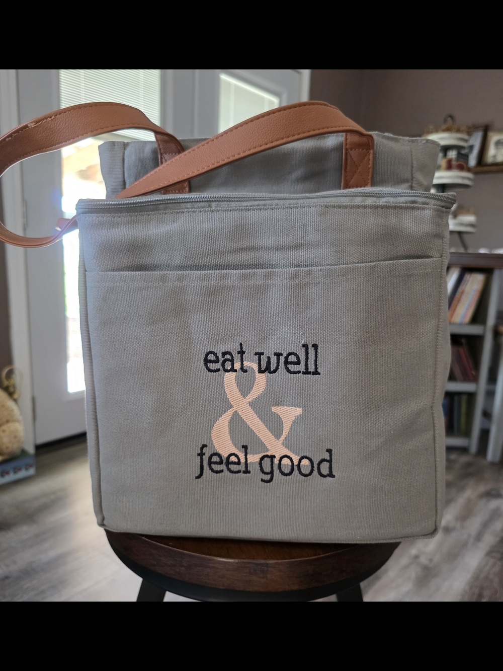 Thirty-One Gifts Thermal Market Bag in Moonstone